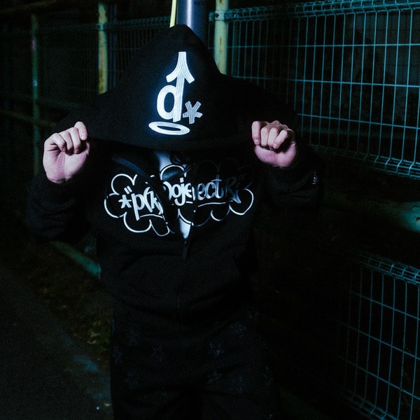 Eric Haze x p(R)ojectR&reg; Logo Hoodie 詳細画像 Black 14
