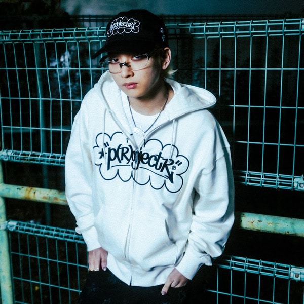 Eric Haze x p(R)ojectR&reg; Logo Hoodie 詳細画像 Black 16