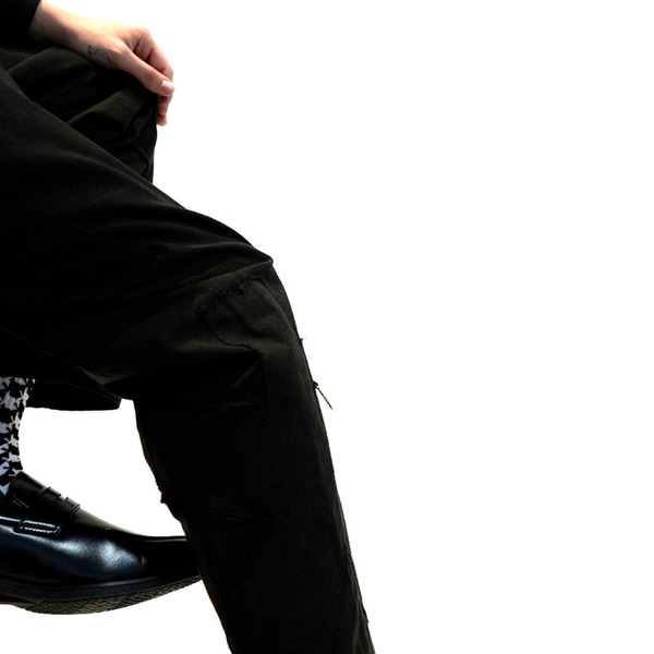 Asterisk Patch Trousers 詳細画像 Black 7