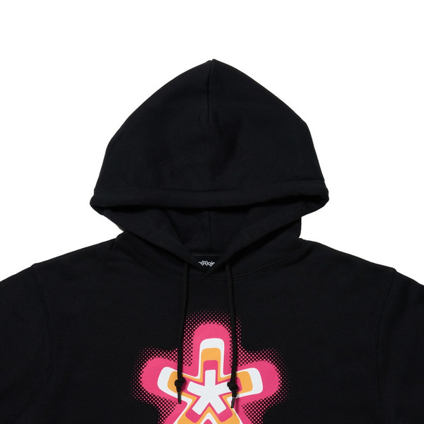 Pop Color Asterisk Hoodie 詳細画像 Black 2
