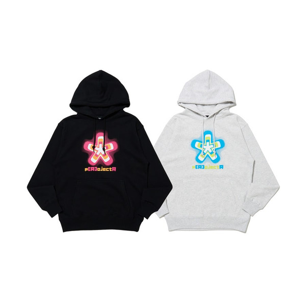 Pop Color Asterisk Hoodie 詳細画像 Black 8