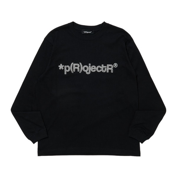 Logo Block Check LS Tee 詳細画像 Black 1