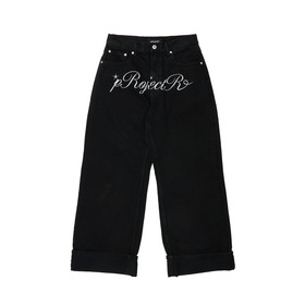 Cursive Logo Denim Pants