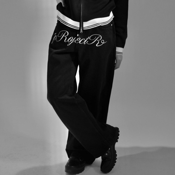 Cursive Logo Denim Pants 詳細画像 Black 15