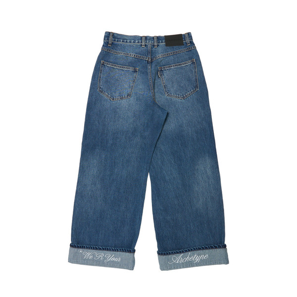 Cursive Logo Denim Pants 詳細画像 Black 7