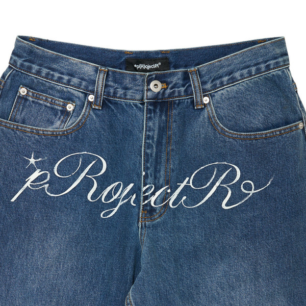 Cursive Logo Denim Pants 詳細画像 Black 8