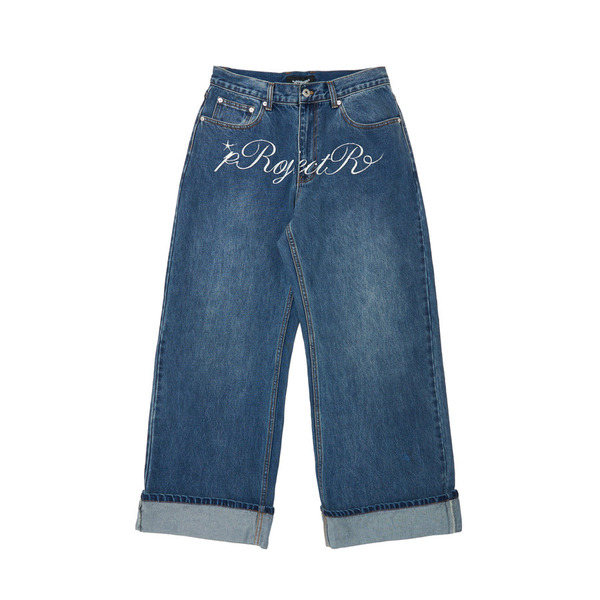 Cursive Logo Denim Pants 詳細画像 Indigo 1