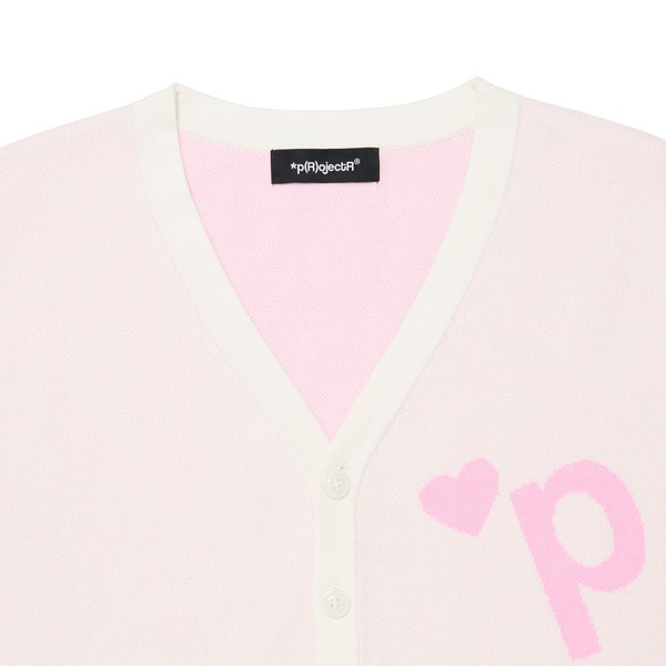 Heart P Logo Cardigan 詳細画像 Black 7