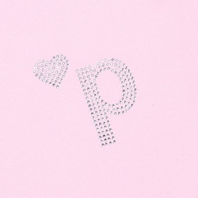 Heart P Logo Rhinestone Hoodie 詳細画像