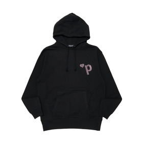 Heart P Logo Rhinestone Hoodie
