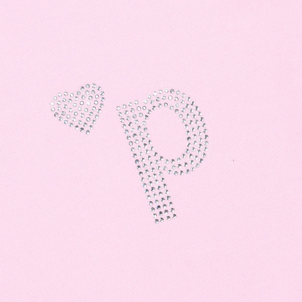 Heart P Logo Rhinestone Hoodie 詳細画像 Black 8