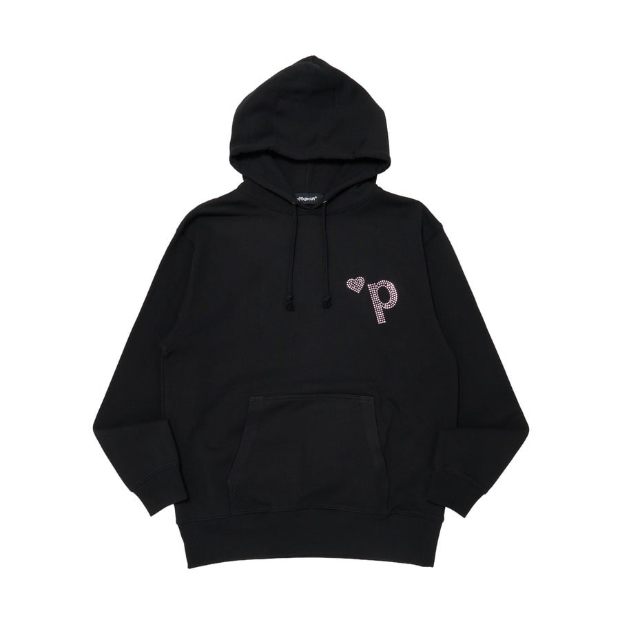 Heart P Logo Rhinestone Hoodie | *p(R)ojectR® | VERTICAL GARAGE
