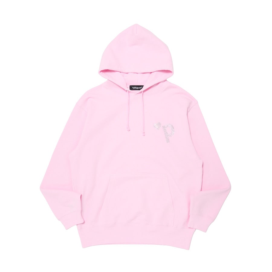 Heart P Logo Rhinestone Hoodie | *p(R)ojectR® | VERTICAL GARAGE