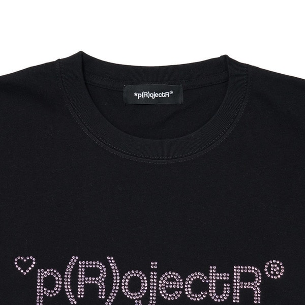Heart P Logo Rhinestone SS Tee 詳細画像 Black 2