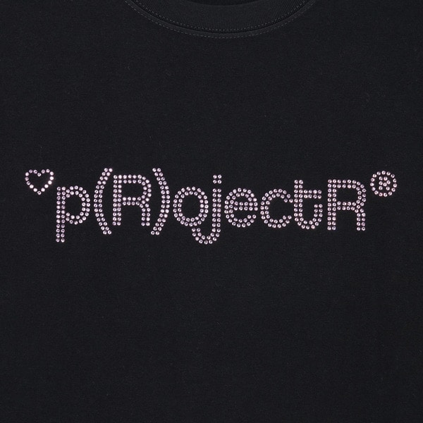 Heart P Logo Rhinestone SS Tee 詳細画像 Black 3