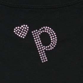Heart P Logo Rhinestone WMNS LSTee 詳細画像
