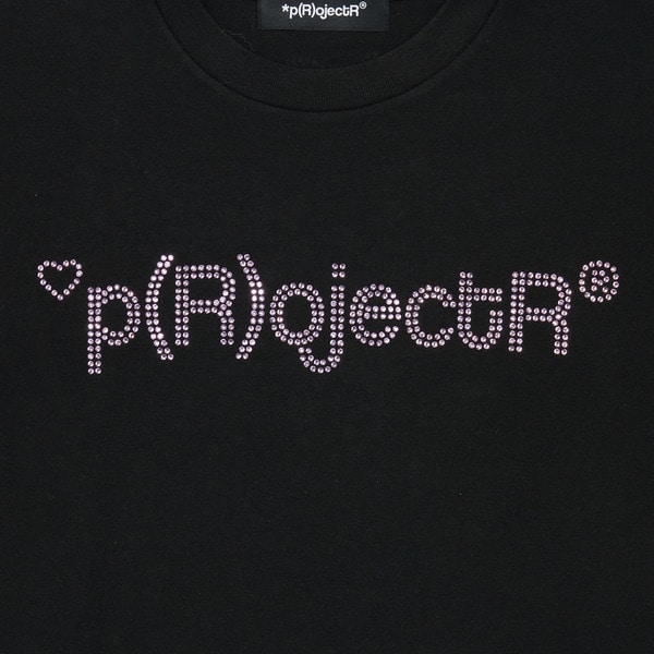 Heart P Logo Rhinestone WMNS LSTee 詳細画像 Black 4