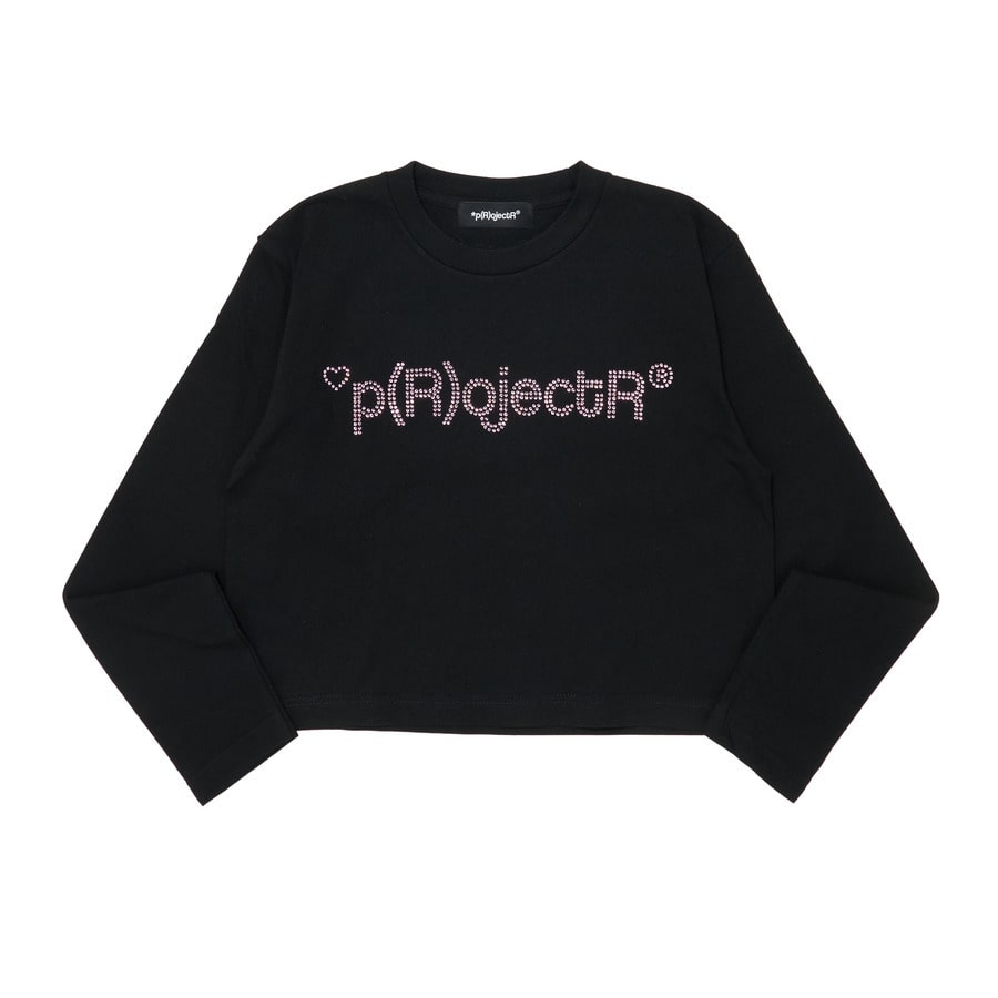 Heart P Logo Rhinestone WMNS LSTee | *p(R)ojectR® | VERTICAL