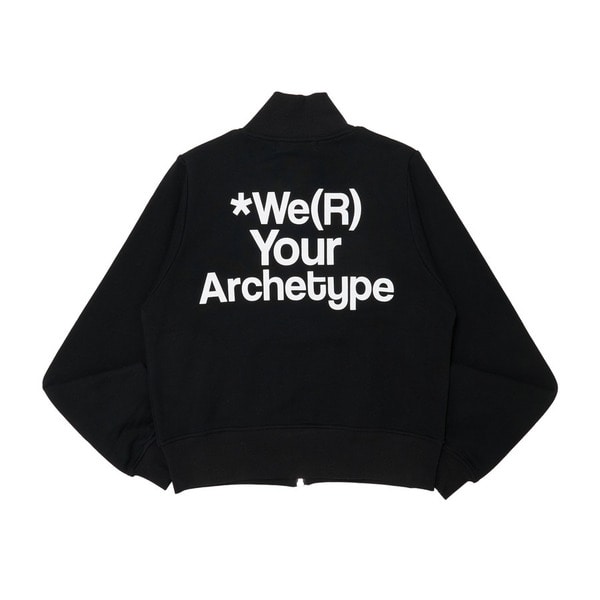 Slogan Zip Jacket Women 詳細画像 Black 1