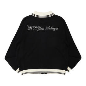 Cursive Zip Knit Cardigan 詳細画像