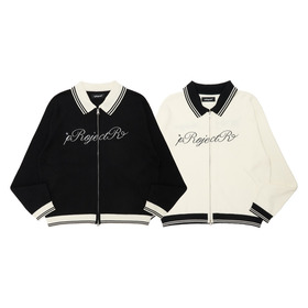 Cursive Zip Knit Cardigan 詳細画像
