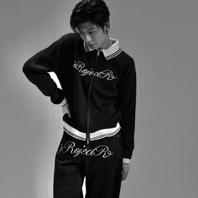 Cursive Zip Knit Cardigan 詳細画像