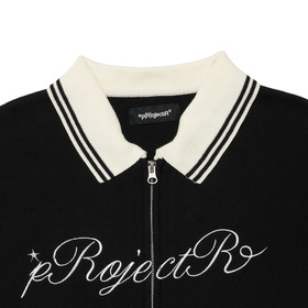 Cursive Zip Knit Cardigan 詳細画像