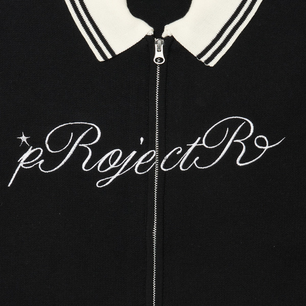 Cursive Zip Knit Cardigan 詳細画像 White 3