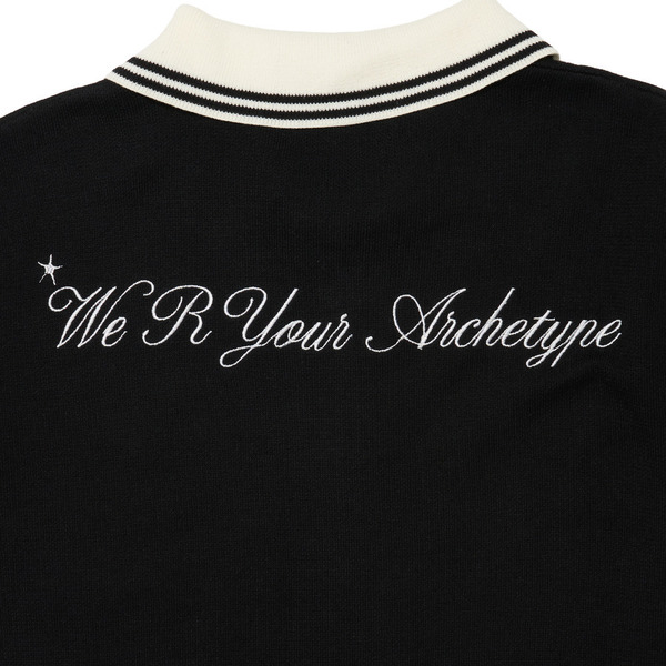 Cursive Zip Knit Cardigan 詳細画像 White 4