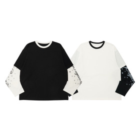 Sparkle Logo Rhinestone Layered LS Tee 詳細画像