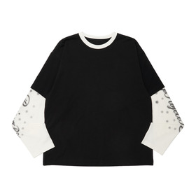 Sparkle Logo Rhinestone Layered LS Tee 詳細画像