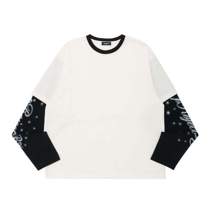 Sparkle Logo Rhinestone Layered LS Tee | *p(R)ojectR® | VERTICAL