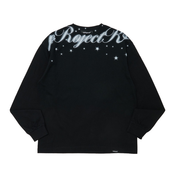 Sparkle Cursive Logo LS Tee 詳細画像 Black 1