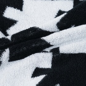 Slogan & Asterisk Block Check Hand Towel 詳細画像