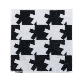 Slogan & Asterisk Block Check Hand Towel