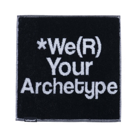 Slogan & Asterisk Block Check Hand Towel