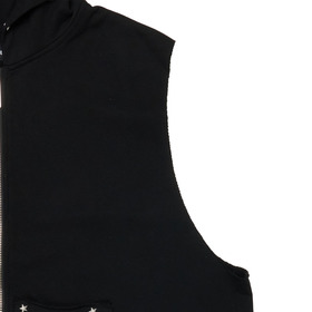 Sleeveless Applique Hoodie 詳細画像