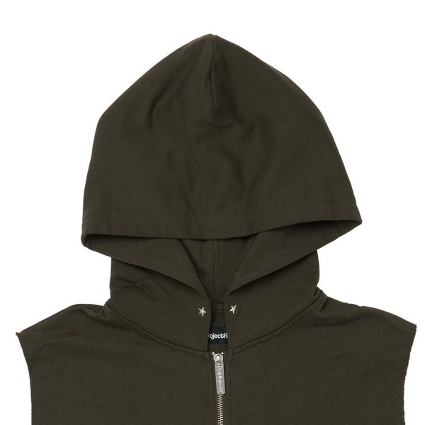 Sleeveless Applique Hoodie 詳細画像 Khaki 4