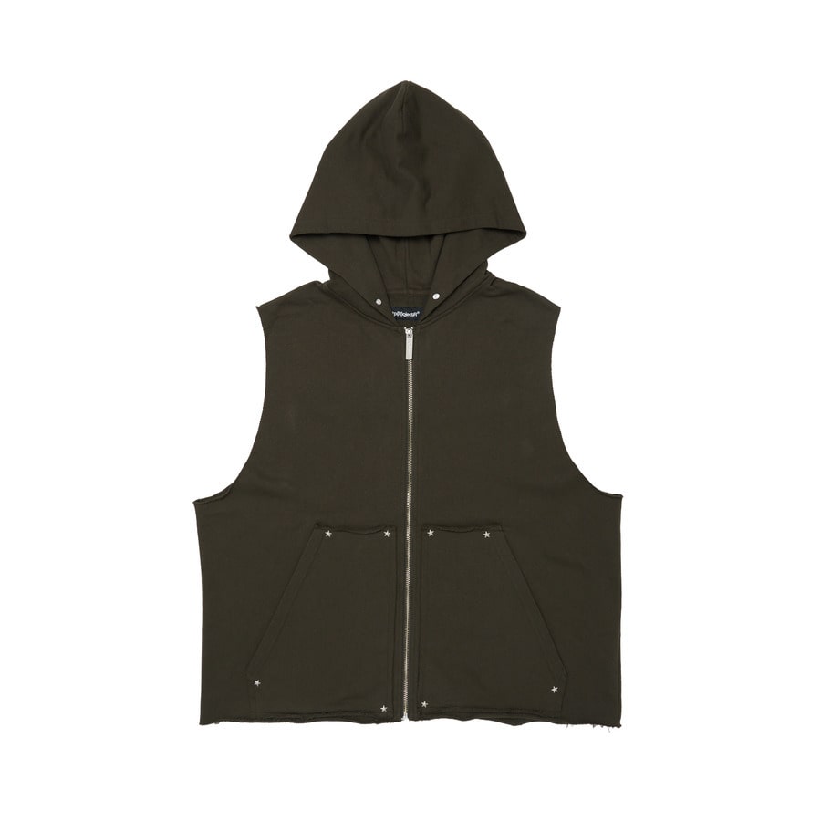 【p(R)ojectR®】 Sleeveless Applique Hoodie Sleeveless Applique Hoodie | *p(R)ojectR® | VERTICAL GARAGE