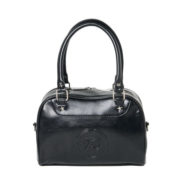 Embossed Circle Logo Shoulder Bag 詳細画像 Black 1
