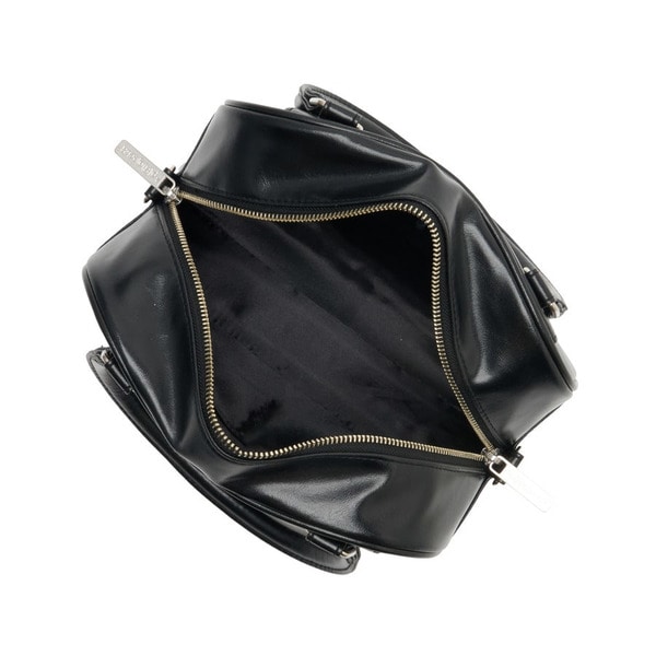 Embossed Circle Logo Shoulder Bag 詳細画像 Black 11