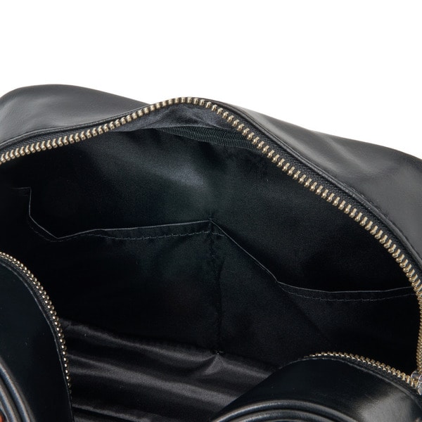 Embossed Circle Logo Shoulder Bag 詳細画像 Black 12