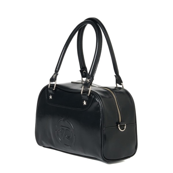 Embossed Circle Logo Shoulder Bag 詳細画像 Black 2