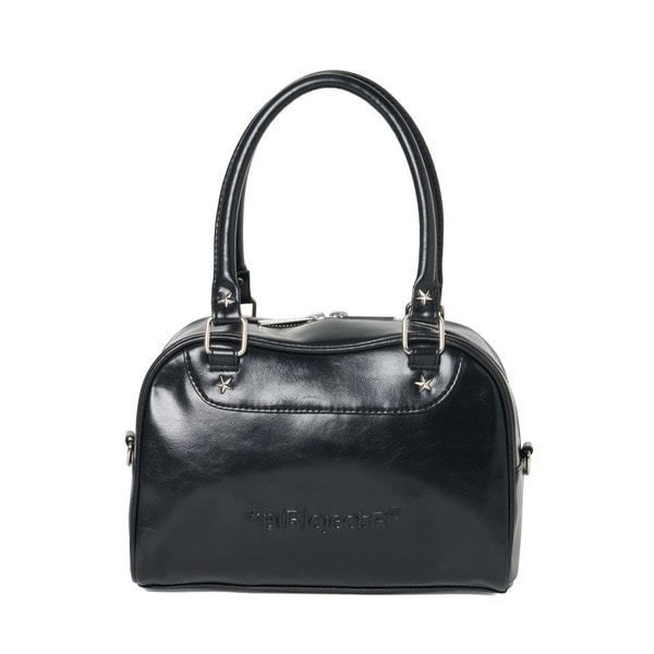 Embossed Circle Logo Shoulder Bag 詳細画像 Black 3