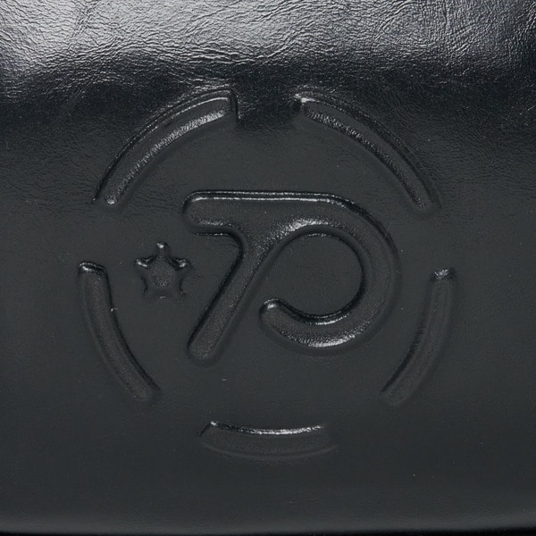 Embossed Circle Logo Shoulder Bag 詳細画像 Black 9