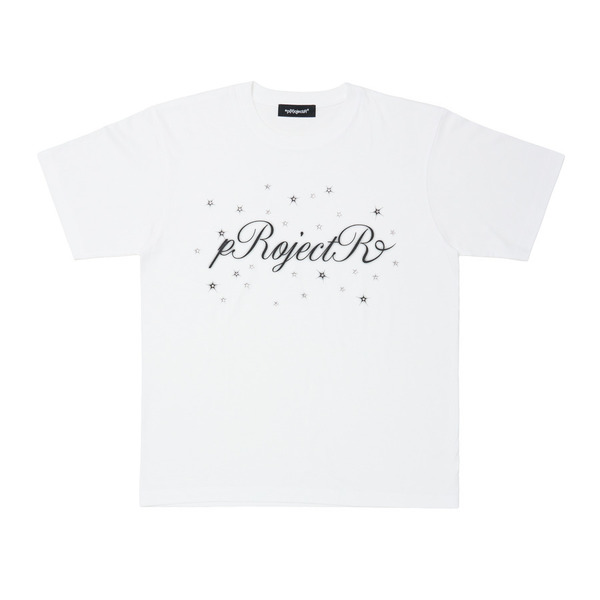 Sparkle Rhinestone SS Tee 詳細画像 White 1