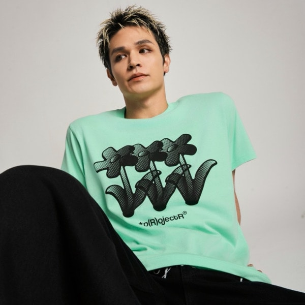 Tripple Flower Graphic SS Tee 詳細画像 Black 12