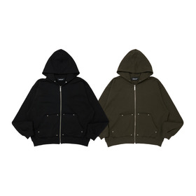 Studs Cut Off Hoodie 詳細画像