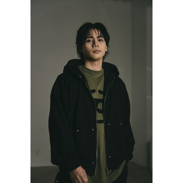Studs Cut Off Hoodie 詳細画像 Black 10