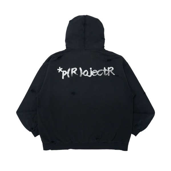 Fur Damage Zip Hoodie 詳細画像 Black 2